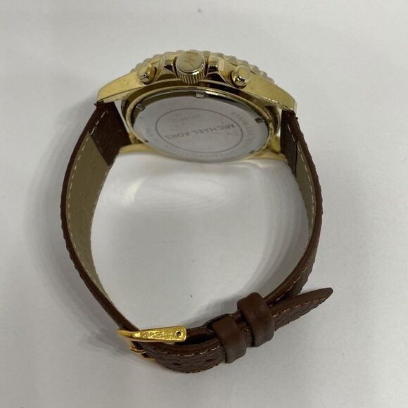 Michael Kors Everest MK5873 Women's Brown Leather Analog Dial Quartz Watch WO557 - Picture 11 of 12